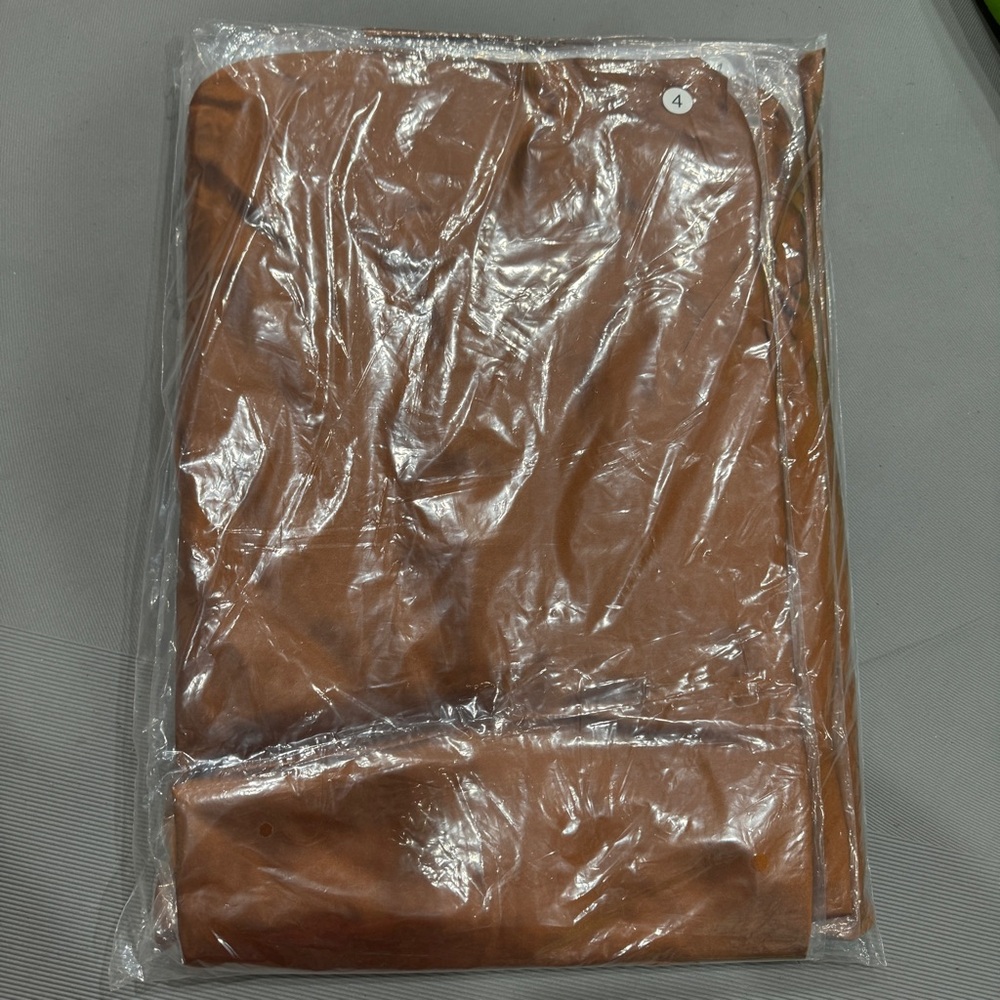 Reformation Glossy Copper-Brown Satin Midi Dress - Picture 8 of 11